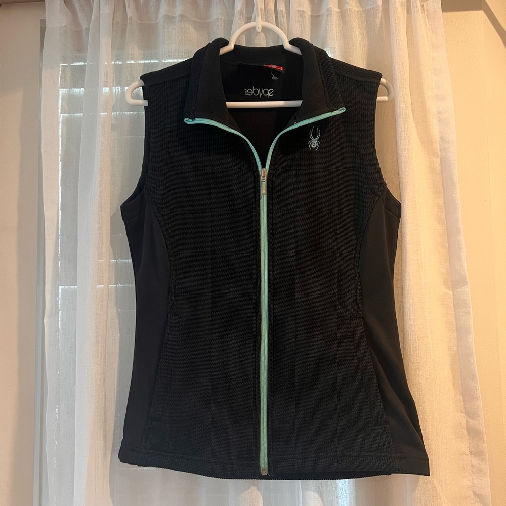 Spyder Black Fleece Vest. A6